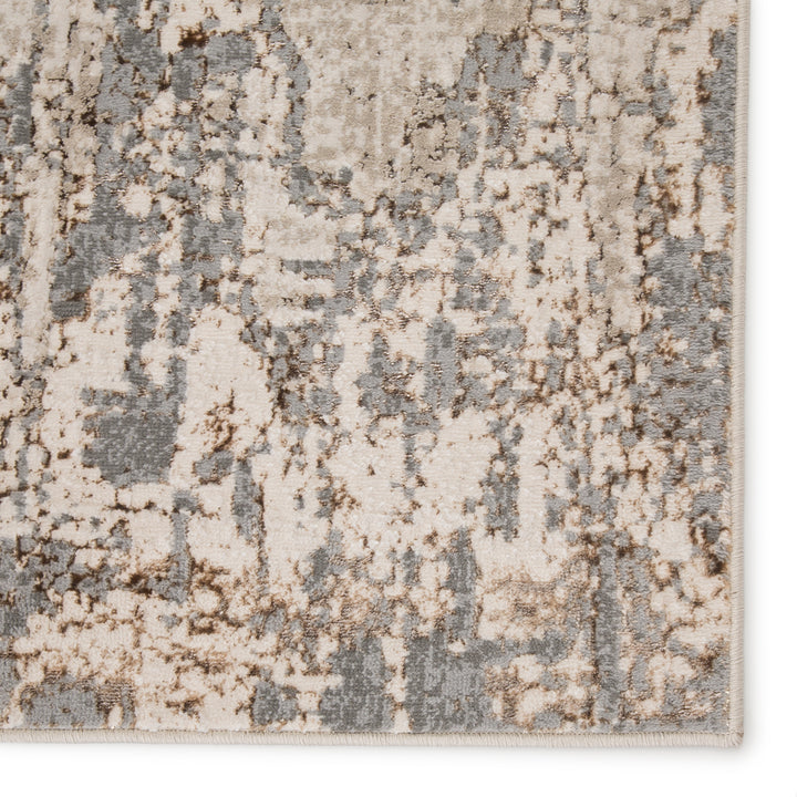 Aiza Abstract Gray/ Taupe Area Rug (11'8"X18')