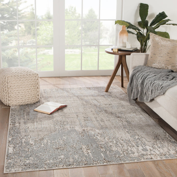 Jaipur Living Calibra Abstract Gray/ Taupe Runner Rug (2'2"X8')