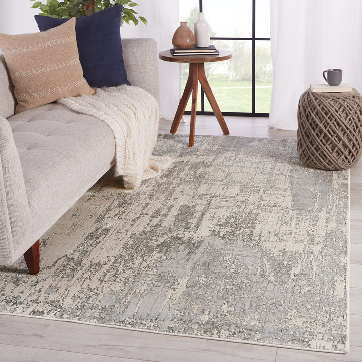 Jaipur Living Calibra Abstract Gray/ Silver Area Rug (7'10"X10'6")