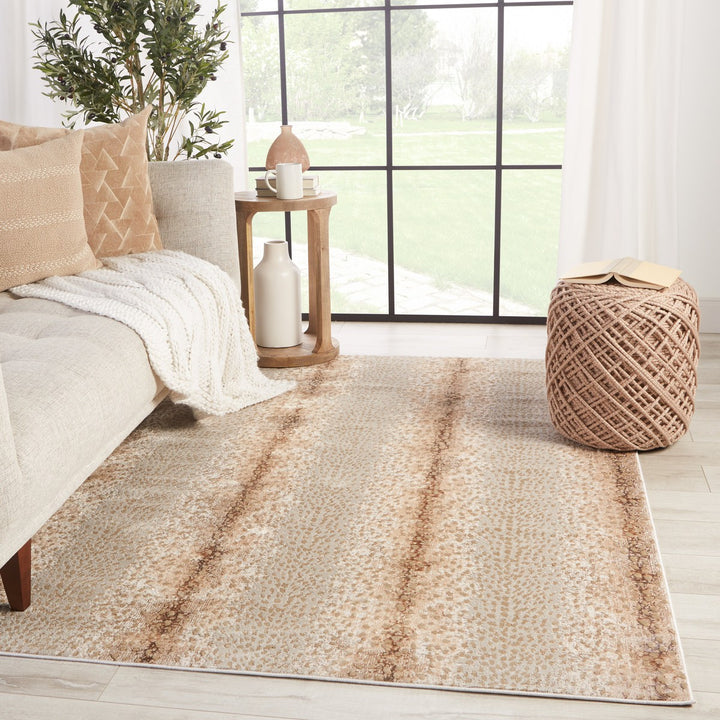 Jaipur Living Axis Animal Pattern Tan/ Gray Area Rug (6'7"X9'6")