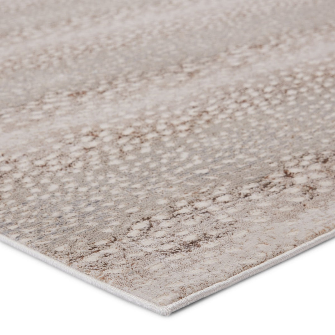 Jaipur Living Axis Animal Pattern Light Gray/ Brown Runner Rug (3'3"X12')