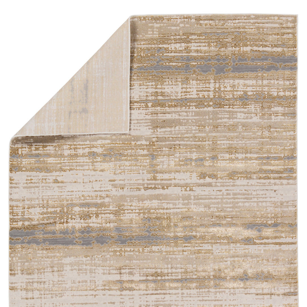 Jaipur Living Conclave Abstract Gold/ Cream Area Rug (9'6"X13')