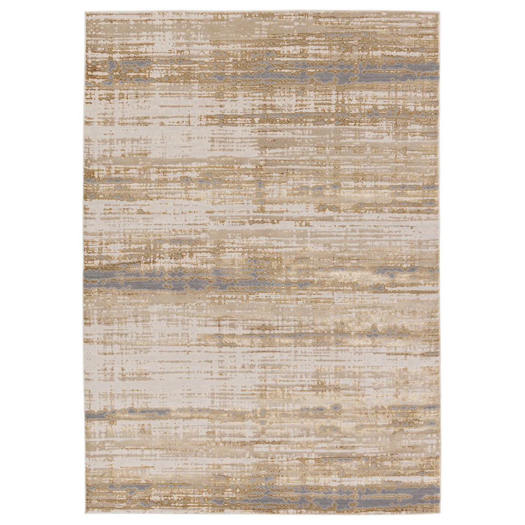 Jaipur Living Conclave Abstract Gold/ Cream Area Rug (5'X7'6")