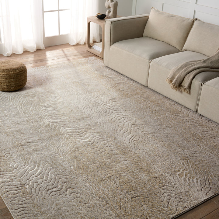 Jaipur Living Dune Animal Pattern Brown/ Taupe Area Rug (7'10"X10'6")