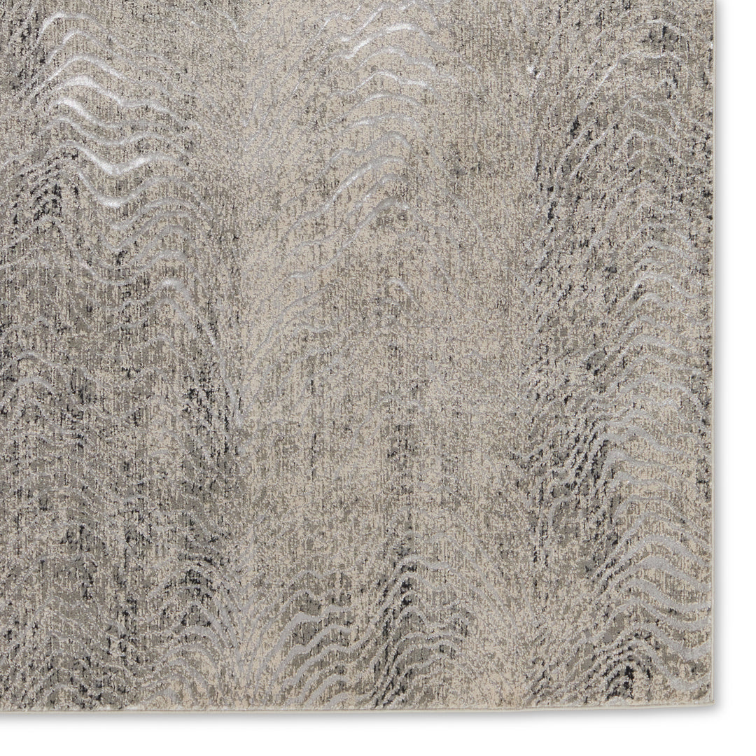 Jaipur Living Dune Animal Pattern Gray/ Taupe Runner Rug (3'3"X12')