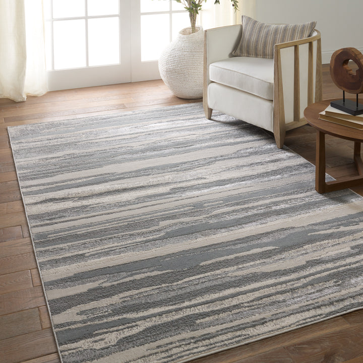 Jaipur Living Eire Animal Pattern Gray/ Cream Area Rug (7'10"X10'6")