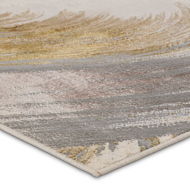 Jaipur Living Zione Abstract Gold/ Gray Area Rug (7'10"X10'6")