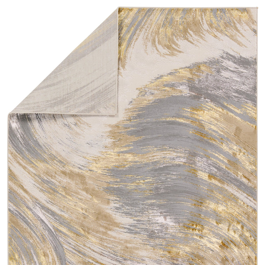 Jaipur Living Zione Abstract Gold/ Gray Area Rug (9'3"X13')