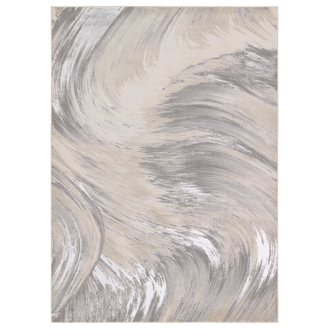 Jaipur Living Zione Abstract Taupe/ Gray Area Rug (5'X7'6")