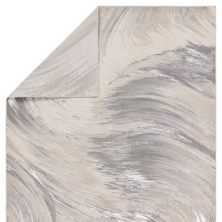 Jaipur Living Zione Abstract Taupe/ Gray Area Rug (6'7"X9'6")