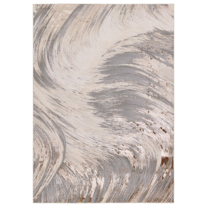 Jaipur Living Zione Abstract Gray/ Brown Area Rug (5'X7'6")