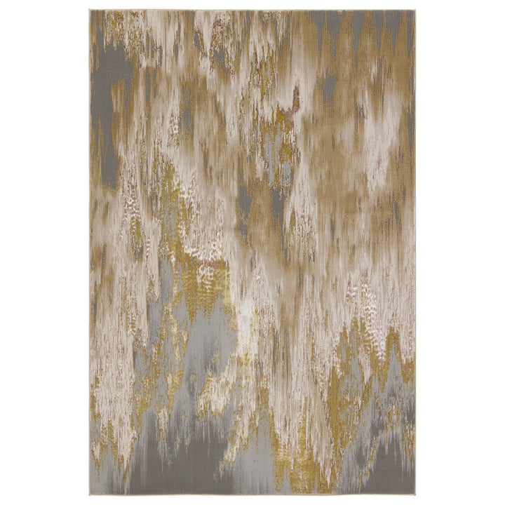 Jaipur Living Ulysses Abstract Gold/ Gray Runner Rug (2'2"X8')