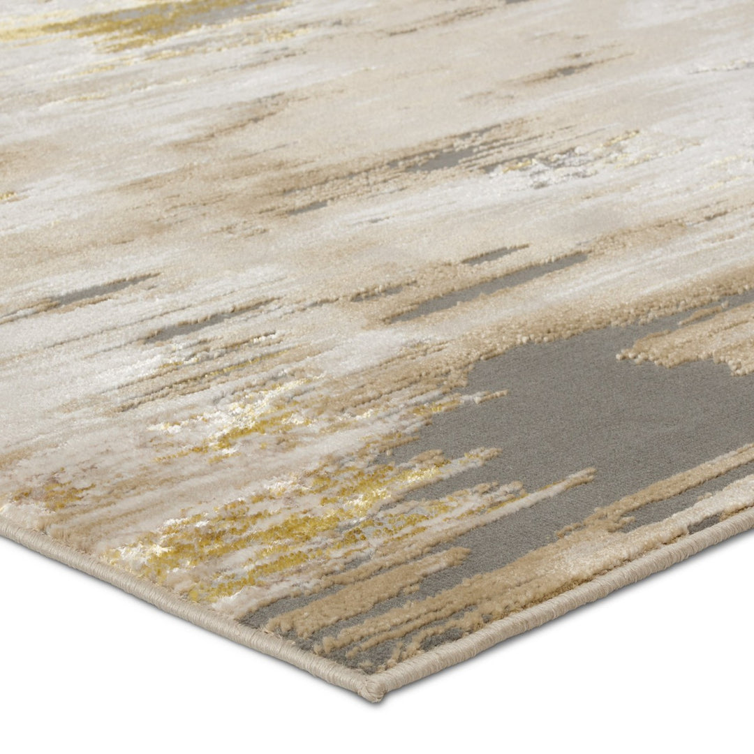 Jaipur Living Ulysses Abstract Gold/ Gray Area Rug (6'7"X9'6")