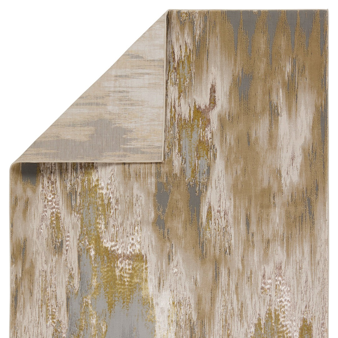 Jaipur Living Ulysses Abstract Gold/ Gray Area Rug (6'7"X9'6")