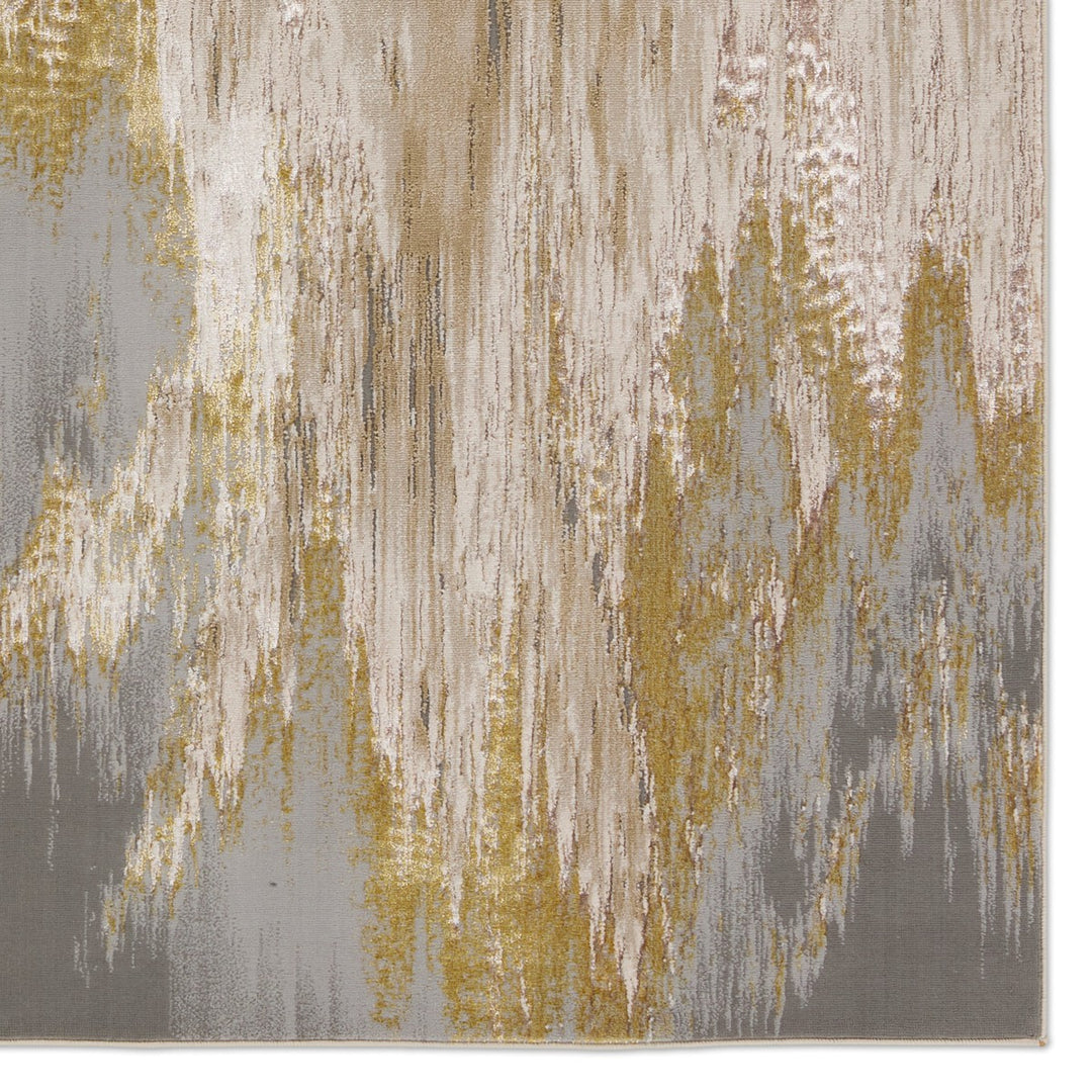 Jaipur Living Ulysses Abstract Gold/ Gray Area Rug (6'7"X9'6")