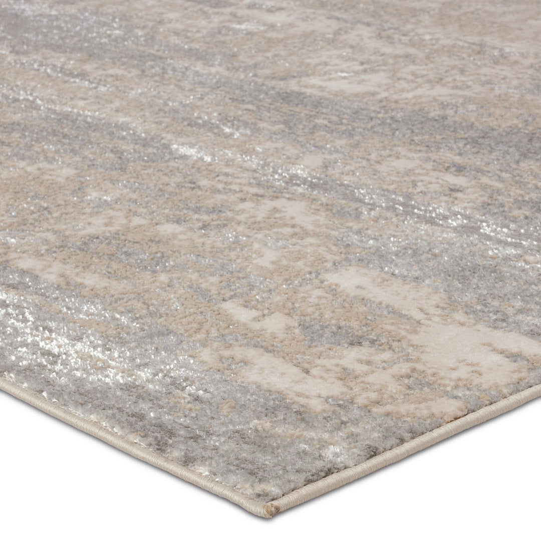 Jaipur Living Sanford Abstract Slate/ Light Taupe Area Rug (6'7"X9'6")