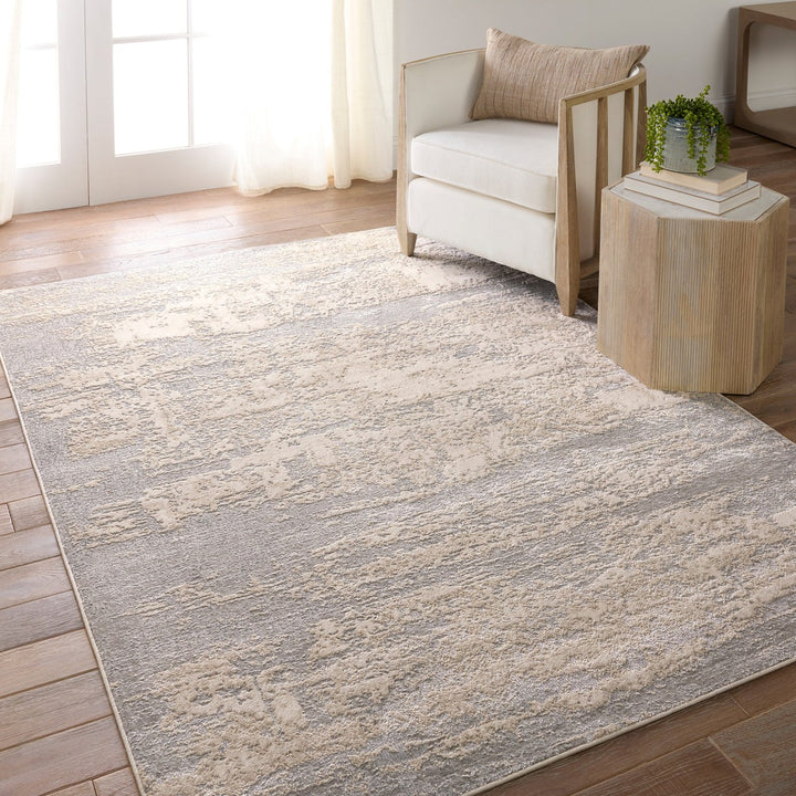 Jaipur Living Sanford Abstract Slate/ Light Taupe Runner Rug (2'2"X8')