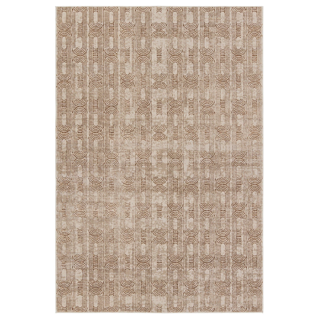 Jaipur Living Gimeas Geometric Gold/ Beige Area Rug (9'3"X13')