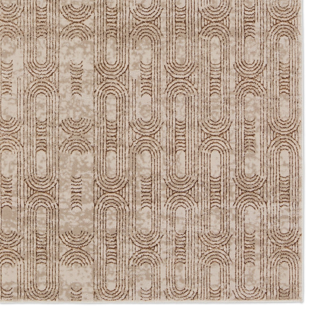 Jaipur Living Gimeas Geometric Gold/ Beige Area Rug (9'3"X13')