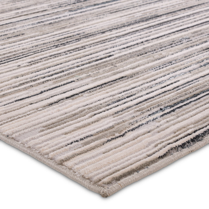 Jaipur Living Adilah Striped Gray/Cream Area Rug (5'X7'6")