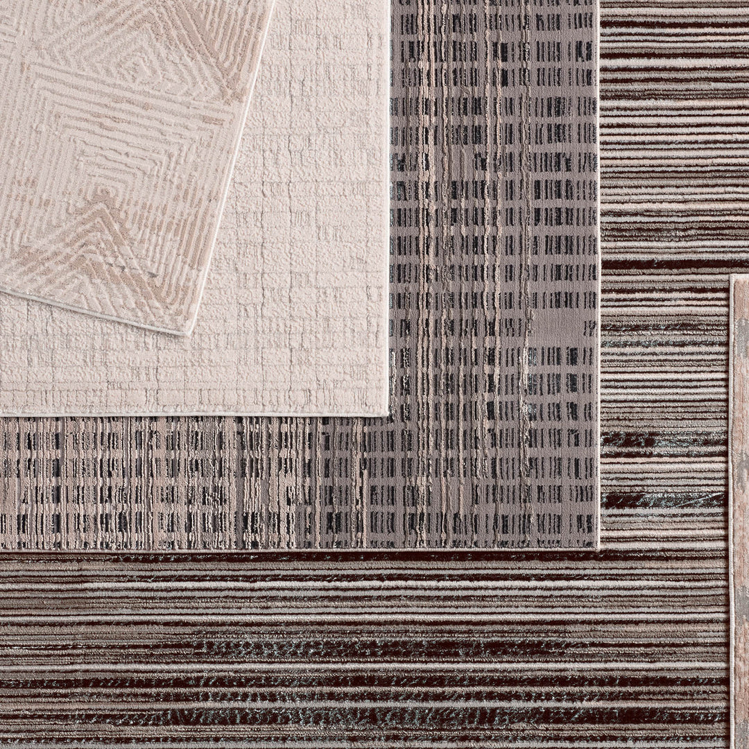 Jaipur Living Adilah Striped Gray/Cream Area Rug (6'7"X9'6")