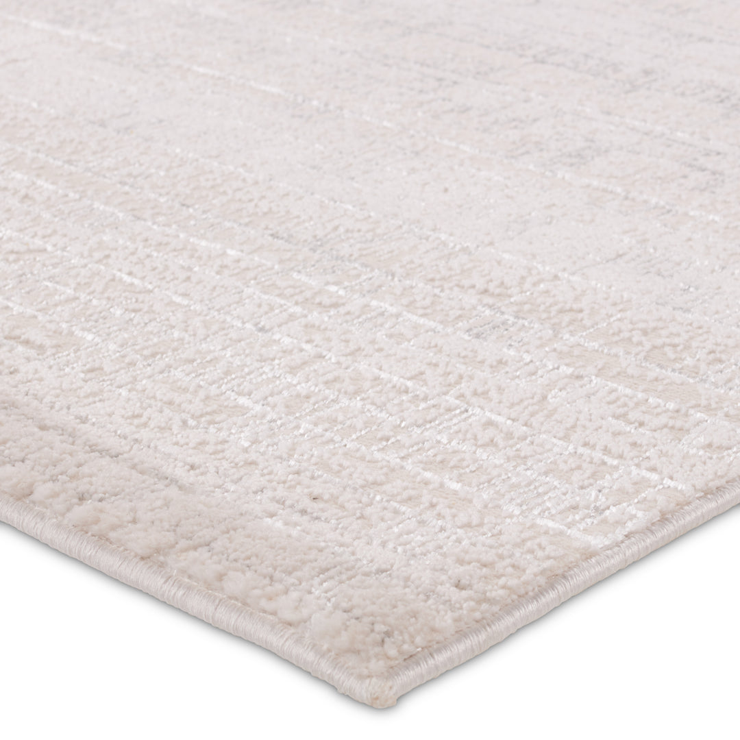 Jaipur Living Taleen Striped Cream/Silver Runner Rug (3'3"X12')