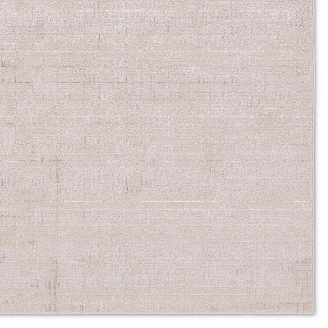 Jaipur Living Taleen Striped Cream/Silver Runner Rug (3'3"X12')