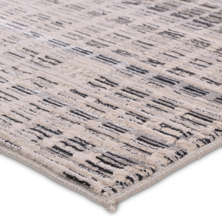 Jaipur Living Siran Striped Gray/Cream Area Rug (6'7"X9'6")