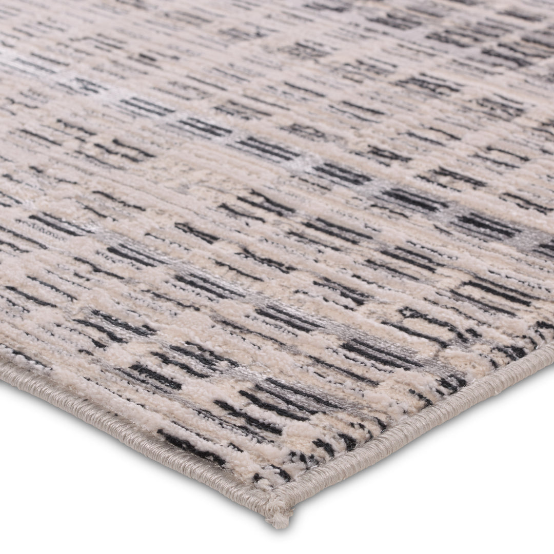 Jaipur Living Siran Striped Gray/Cream Runner Rug (3'3"X12')