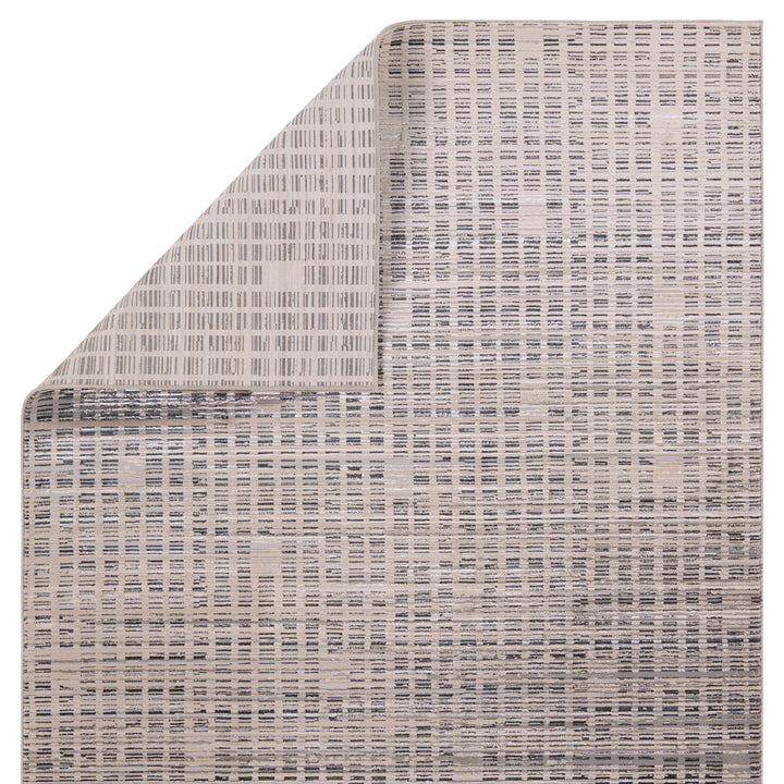 Jaipur Living Siran Striped Gray/Cream Area Rug (6'7"X9'6")