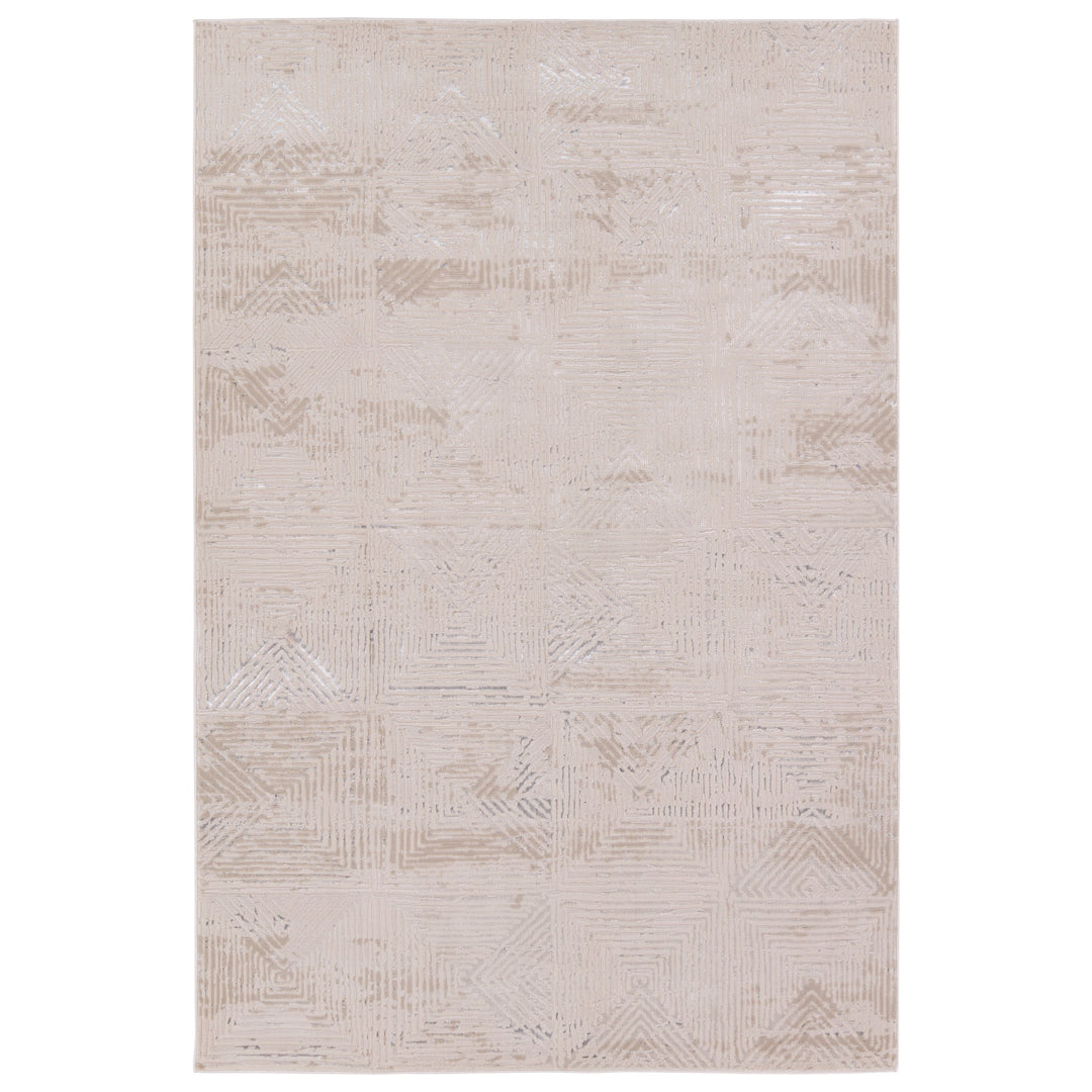 Jaipur Living Rehan Geometric Light Gray/Silver Area Rug (5'X7'6")