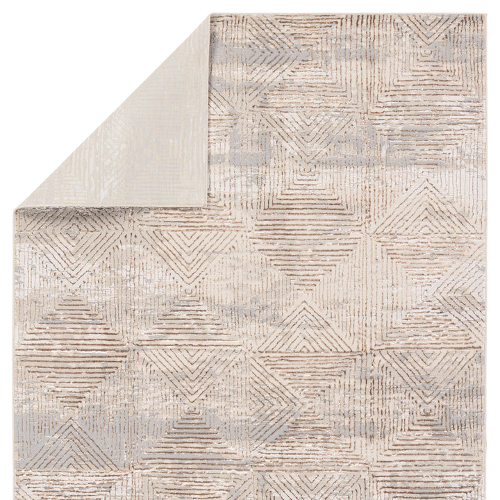 Jaipur Living Eshe Geometric Tan/Bronze Runner Rug (3'3"X12')