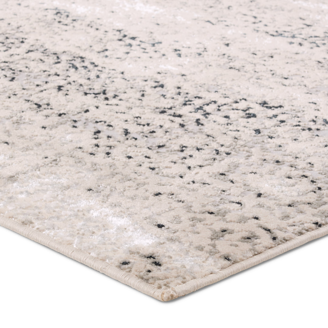 Jaipur Living Faizah Abstract Cream/Gray Runner Rug (3'3"X12')