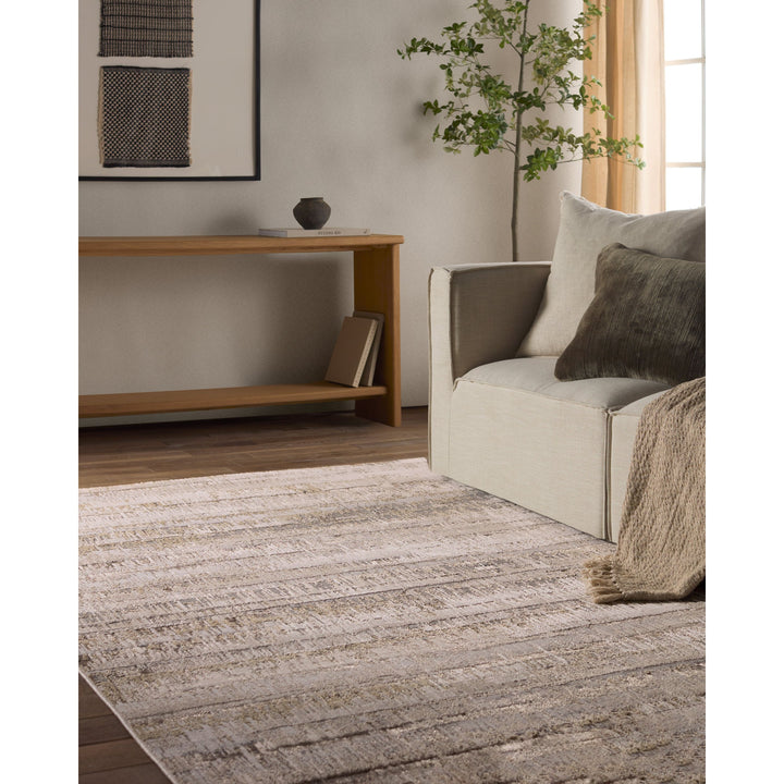 Jaipur Living Elysia Striped Taupe/Cream Area Rug (5'X7'6")