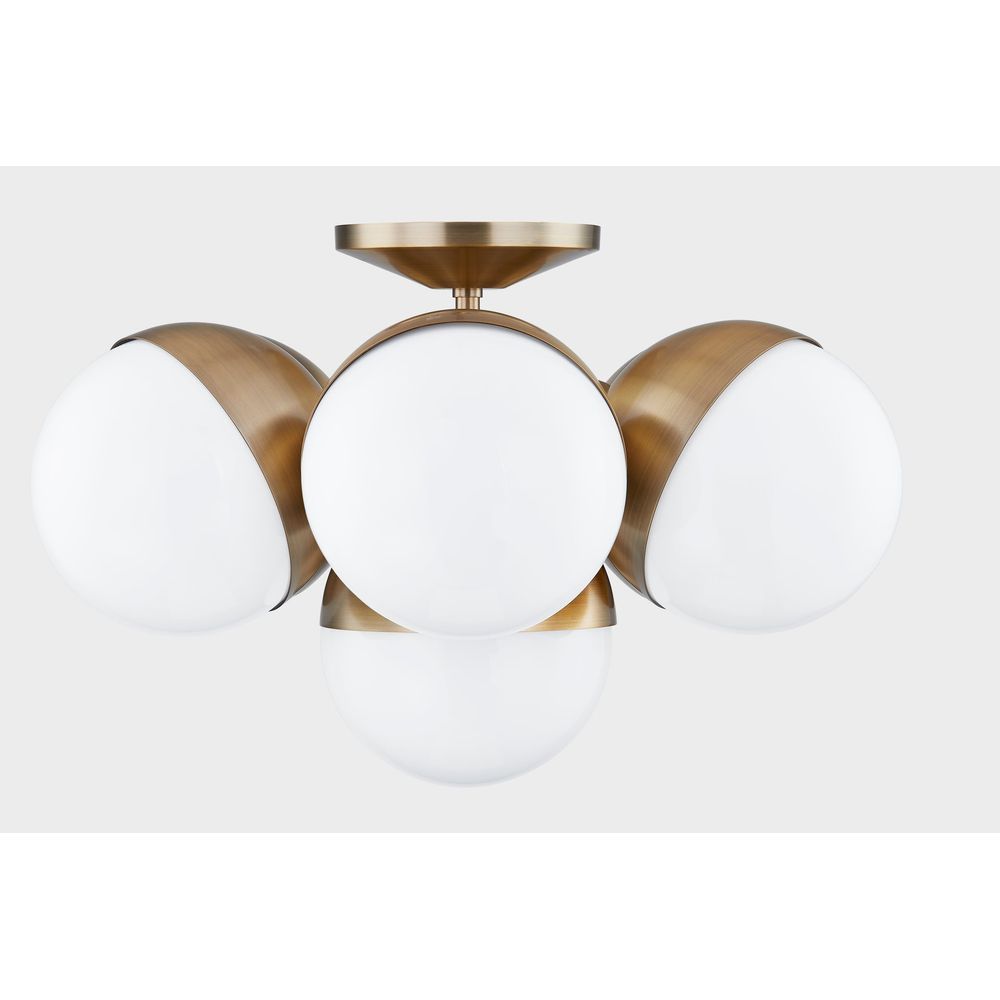 Flush Mounts Cupertino Semi Flush - Patina Brass