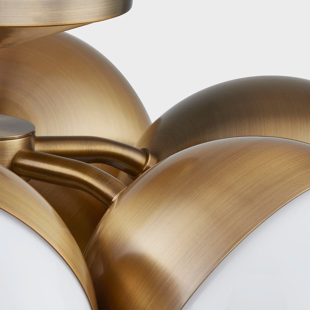 Flush Mounts Cupertino Semi Flush - Patina Brass