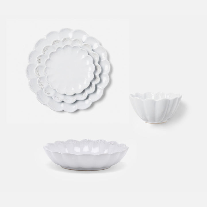 Camilla Cloud Gray Pasta/Soup Bowl Stoneware Pack/4