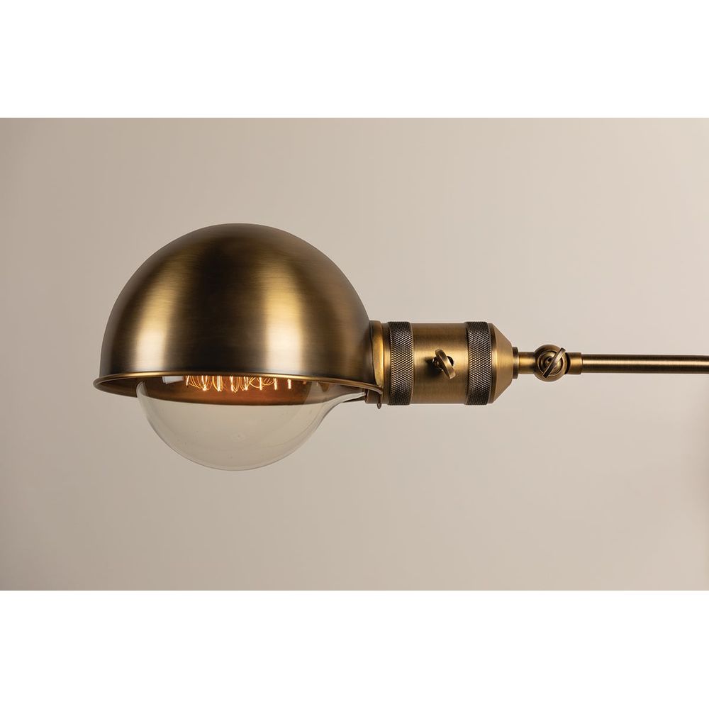 Cannon Plug-In Sconce - Patina Brass