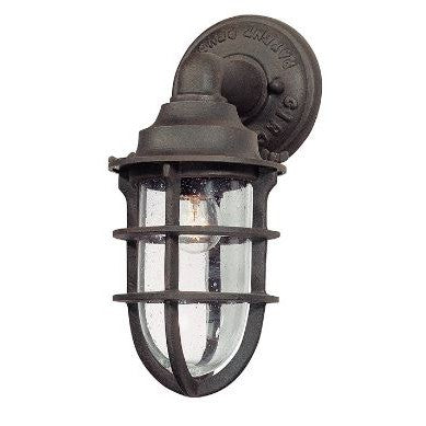 Wilmington 1Lt Wall Lantern-Troy Lighting-TROY-B1865-HBZ-Outdoor Wall Sconces5.5" W x 12" H-1-France and Son