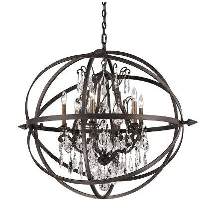Byron Chandelier Medium Vintage Bronze-Troy Lighting-TROY-F2997-Chandeliers6 Light / Extra Large-3-France and Son