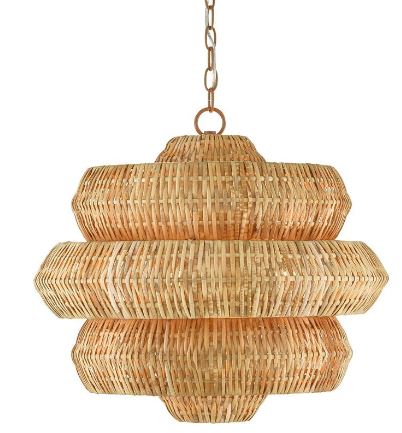 Antibes Chandelier-Currey-CURY-9000-0604-ChandeliersSmall-Khaki/Natural-5-France and Son