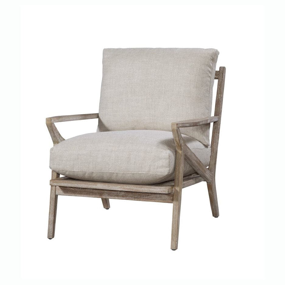 Carmel Chair-Spectra Home-Lounge ChairsClassic Linen-1-France and Son