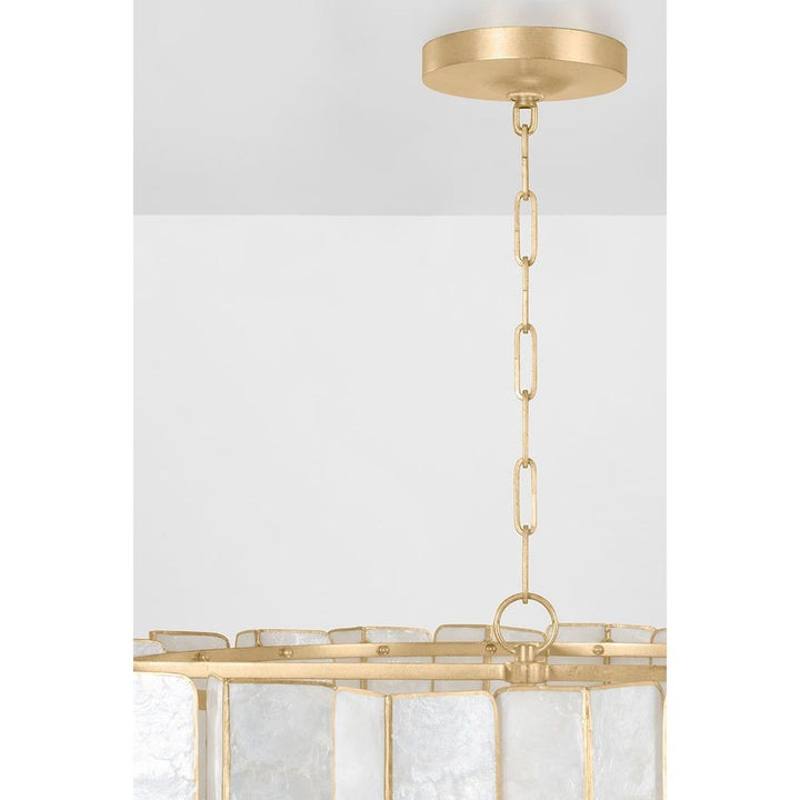 Cartagena Chandelier - Vintage Gold Leaf 16 Lights