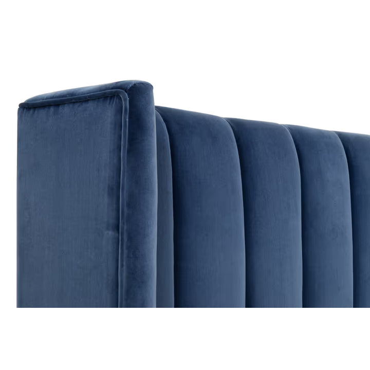 Chandler Queen Bed - Denim Velvet