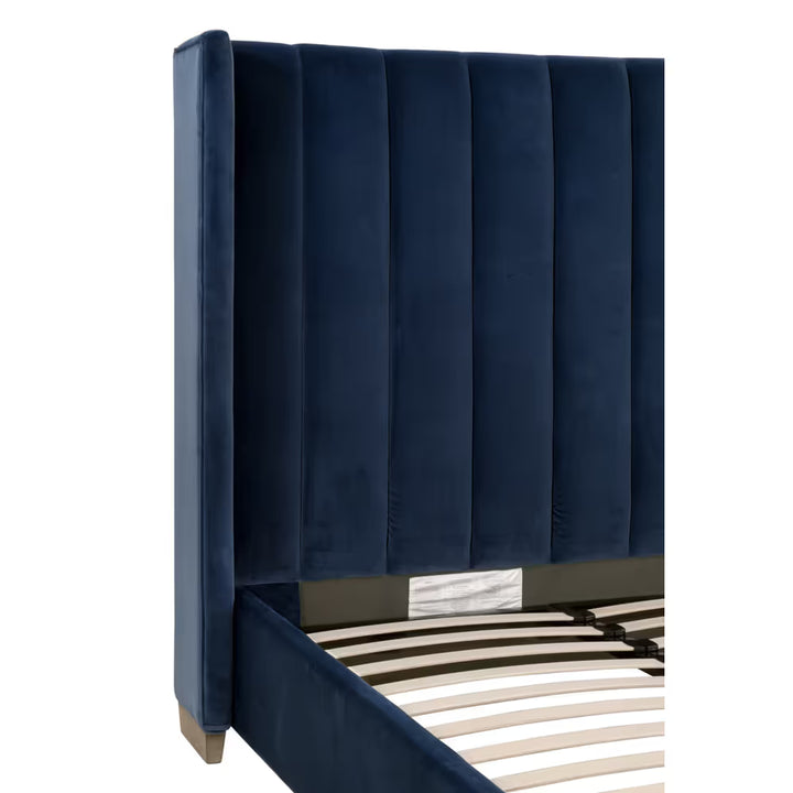 Chandler Queen Bed - Denim Velvet