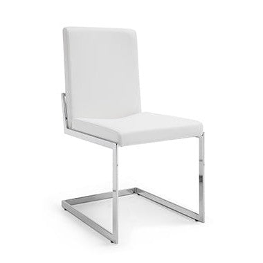 Chily Dining Chair-Whiteline Modern Living-WHITELINE-DC1027P-WHT-Dining Chairs-1-France and Son