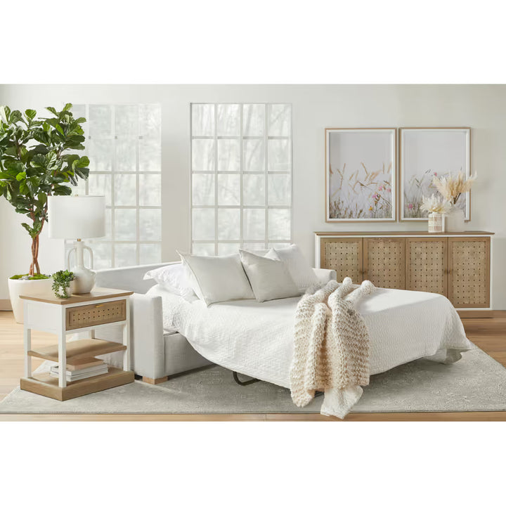 Clara 86" Slim Arm Queen Sleeper Sofa