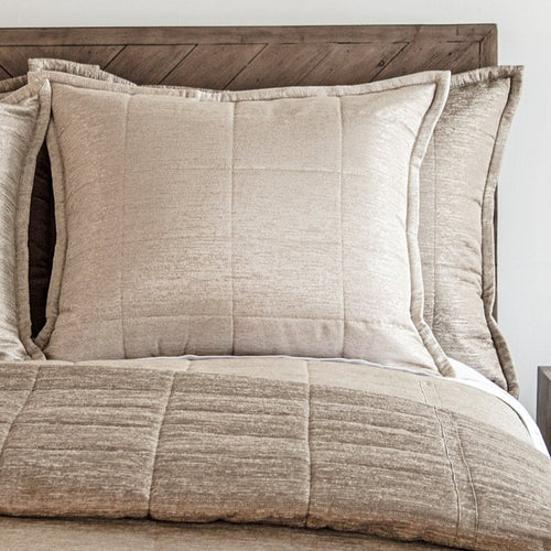 Stria Quilted Pillow-Ann Gish-ANNGISH-PWQT3625-BRZ-Bedding36x25x2.5-Bronze-2-France and Son