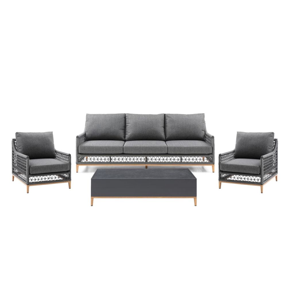 Outdoor Lounge Chairs Karen 4-Piece Outdoor Collection