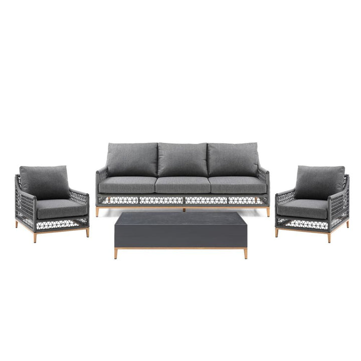 Outdoor Lounge Chairs Karen 4-Piece Outdoor Collection